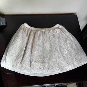 Girls gold sequin bubble skirt size M (7/8)